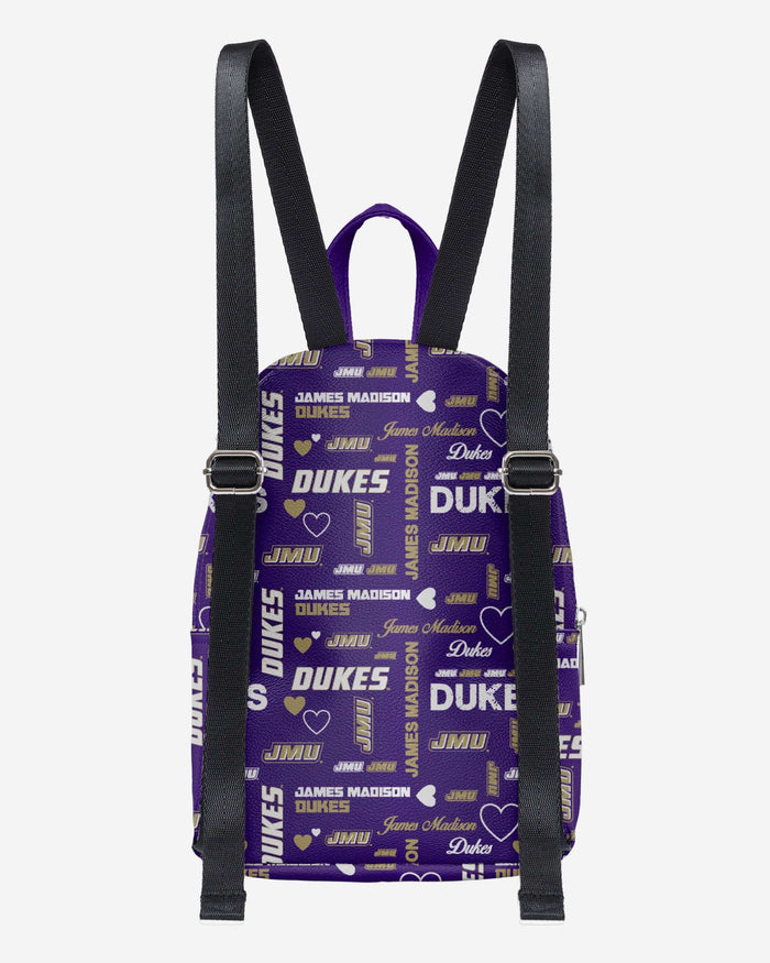 James Madison Dukes Logo Love Mini Backpack FOCO - FOCO.com