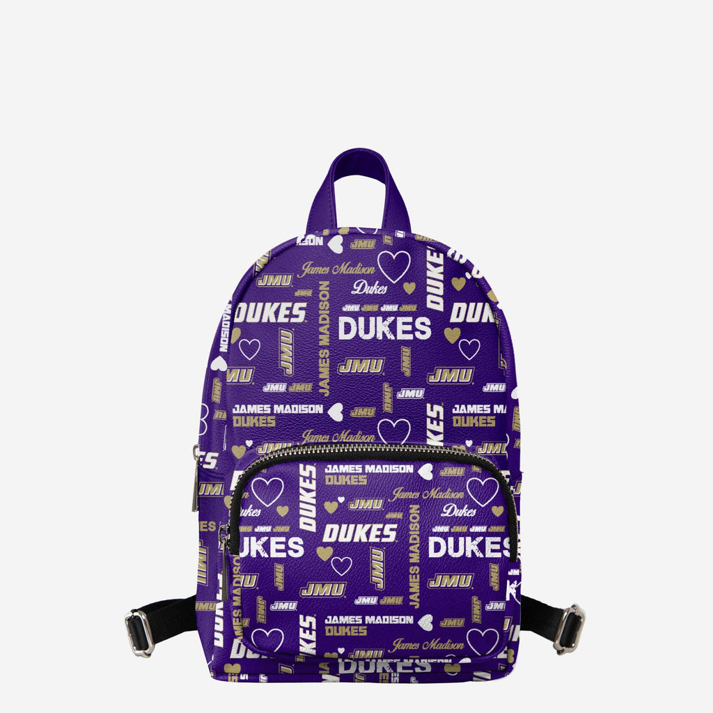 James Madison Dukes Logo Love Mini Backpack FOCO - FOCO.com