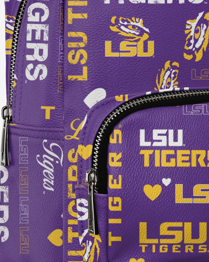 LSU Tigers Logo Love Mini Backpack FOCO - FOCO.com