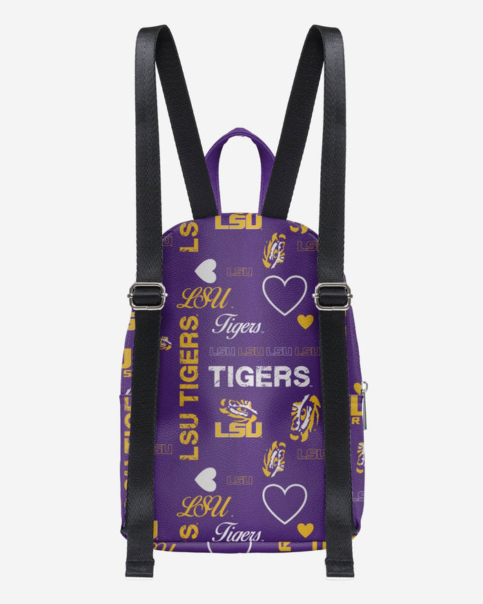 LSU Tigers Logo Love Mini Backpack FOCO - FOCO.com