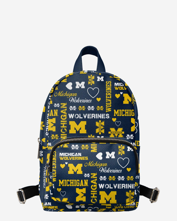 Michigan Wolverines Logo Love Mini Backpack FOCO - FOCO.com