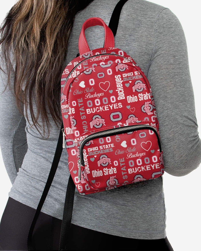 Ohio State Buckeyes Logo Love Mini Backpack FOCO - FOCO.com