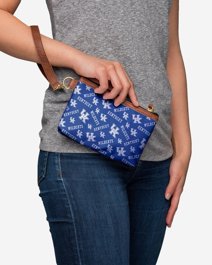 Kentucky Wildcats Printed Collection Repeat Logo Wristlet FOCO - FOCO.com