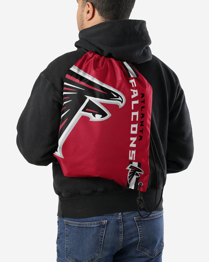 Atlanta Falcons Big Logo Drawstring Backpack FOCO - FOCO.com