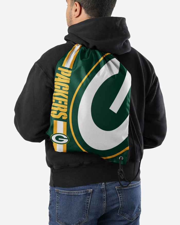 Green Bay Packers Big Logo Drawstring Backpack FOCO - FOCO.com