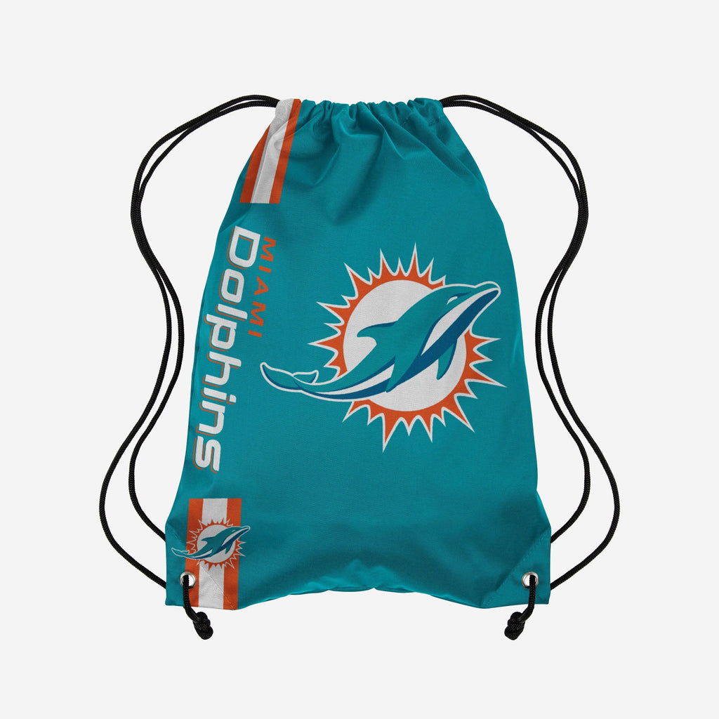 Miami Dolphins Big Logo Drawstring Backpack FOCO - FOCO.com