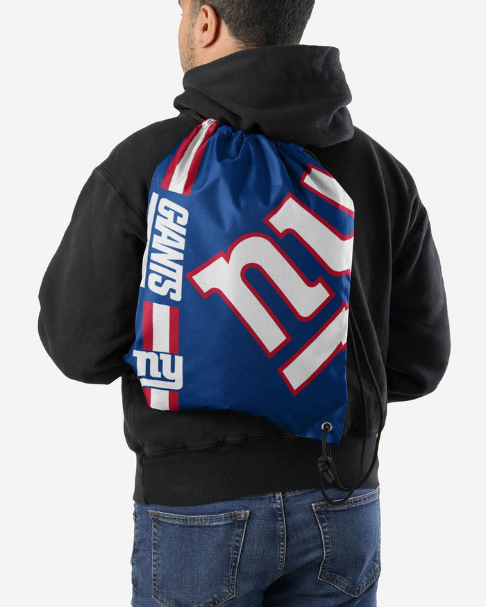 New York Giants Big Logo Drawstring Backpack FOCO - FOCO.com