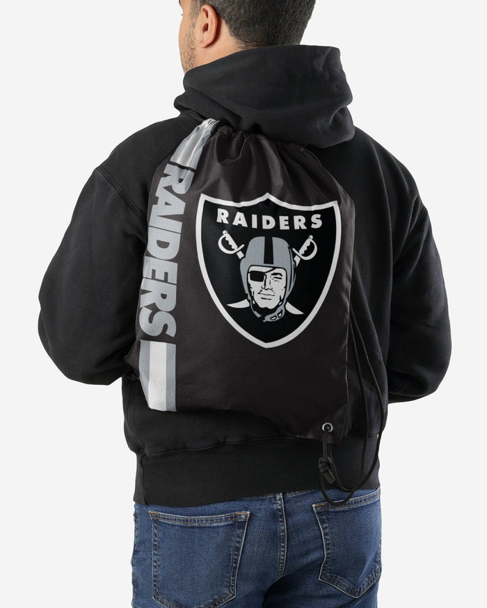 Las Vegas Raiders Big Logo Drawstring Backpack FOCO - FOCO.com