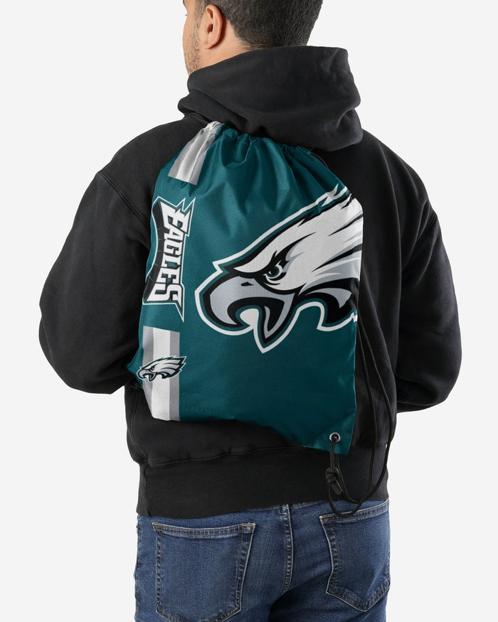 Philadelphia Eagles Big Logo Drawstring Backpack FOCO - FOCO.com