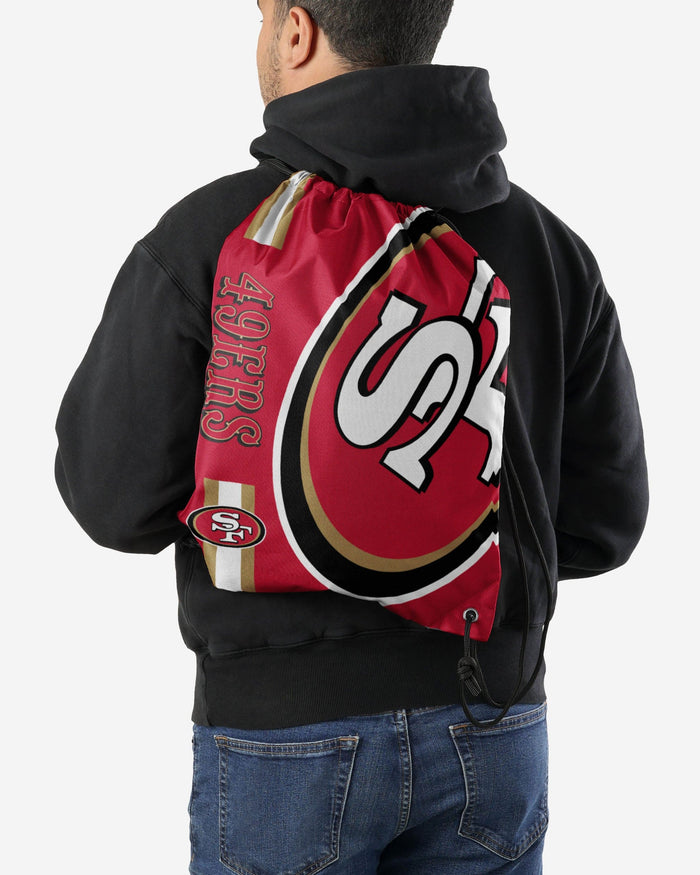 San Francisco 49ers Big Logo Drawstring Backpack FOCO - FOCO.com