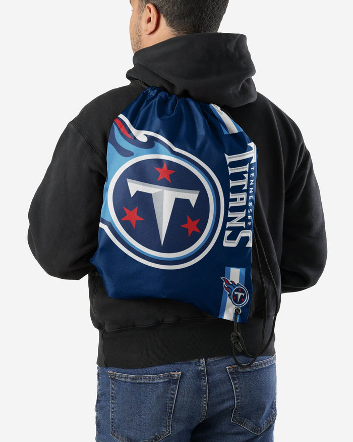 Tennessee Titans Big Logo Drawstring Backpack FOCO - FOCO.com