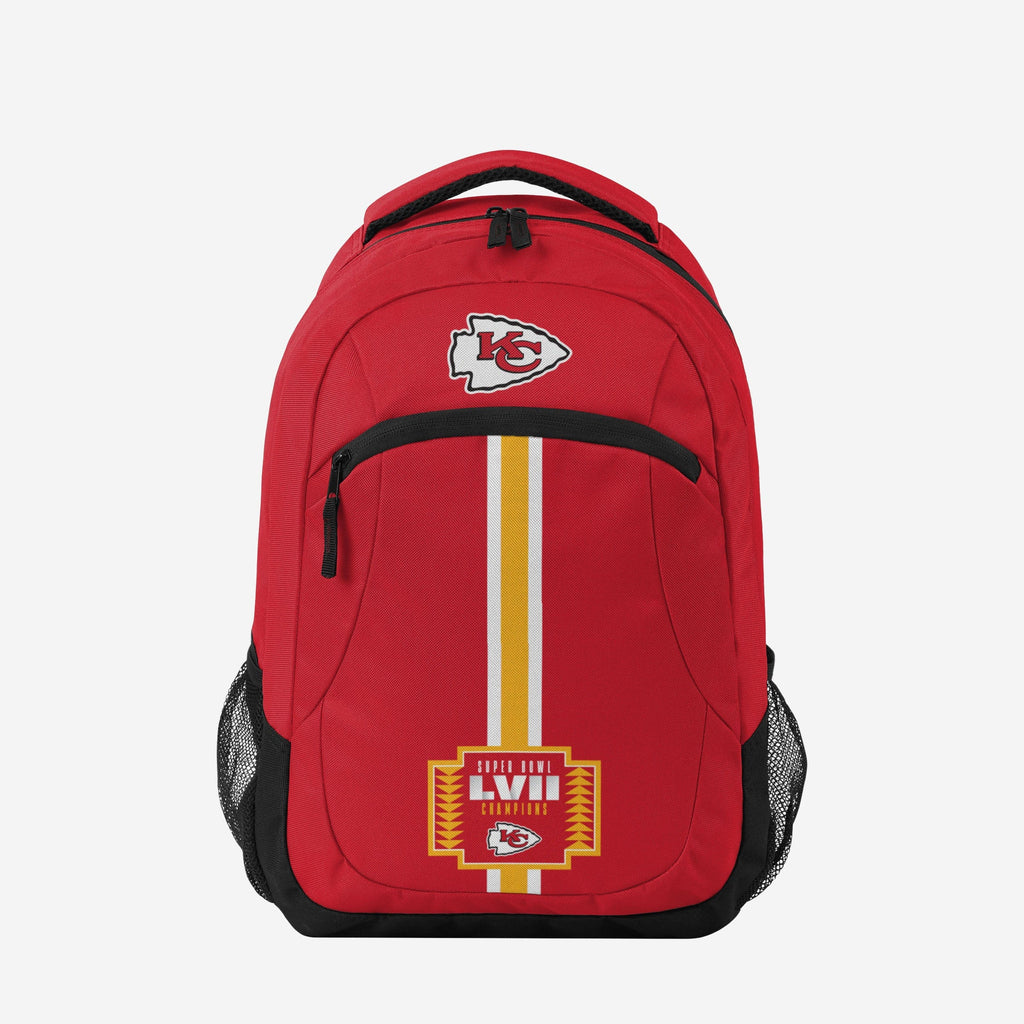 Kansas City Chiefs Super Bowl LVII Champions Action Backpack FOCO - FOCO.com
