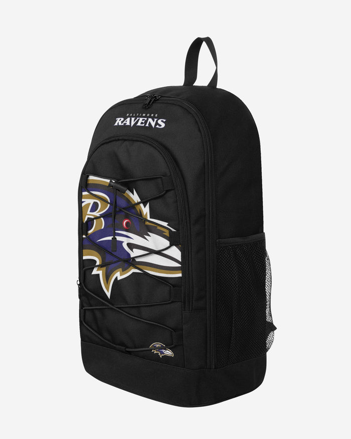 Baltimore Ravens Big Logo Bungee Backpack FOCO - FOCO.com