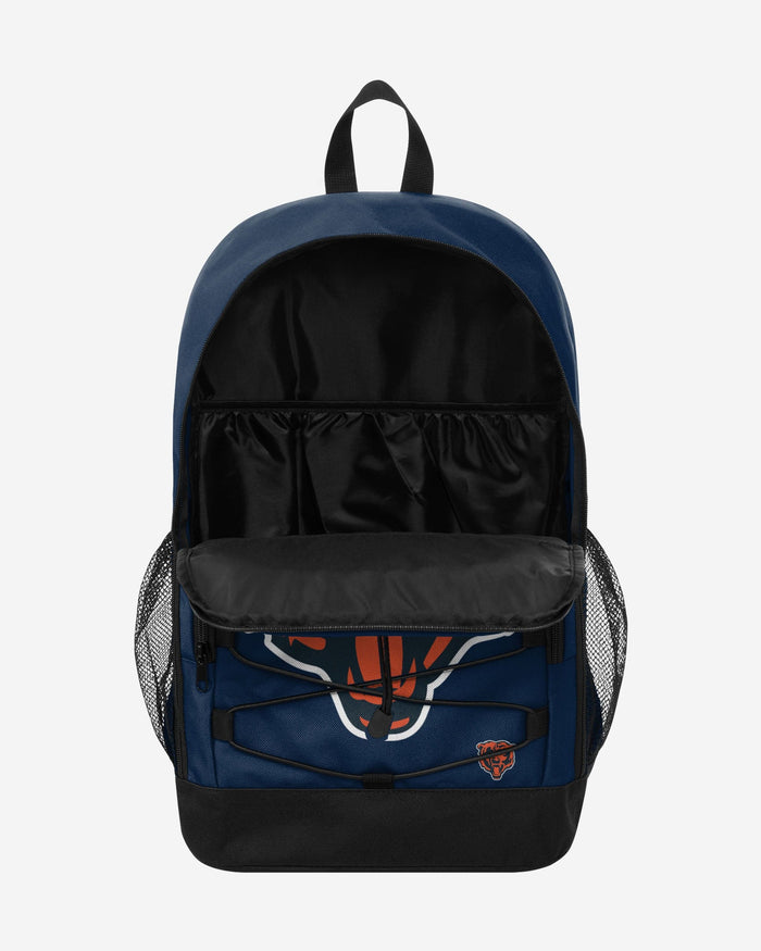 Chicago Bears Big Logo Bungee Backpack FOCO - FOCO.com