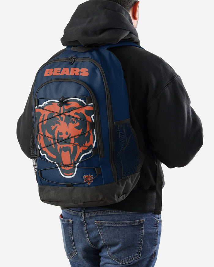 Chicago Bears Big Logo Bungee Backpack FOCO - FOCO.com