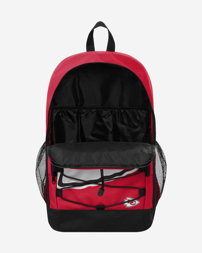 Kansas City Chiefs Big Logo Bungee Backpack FOCO - FOCO.com