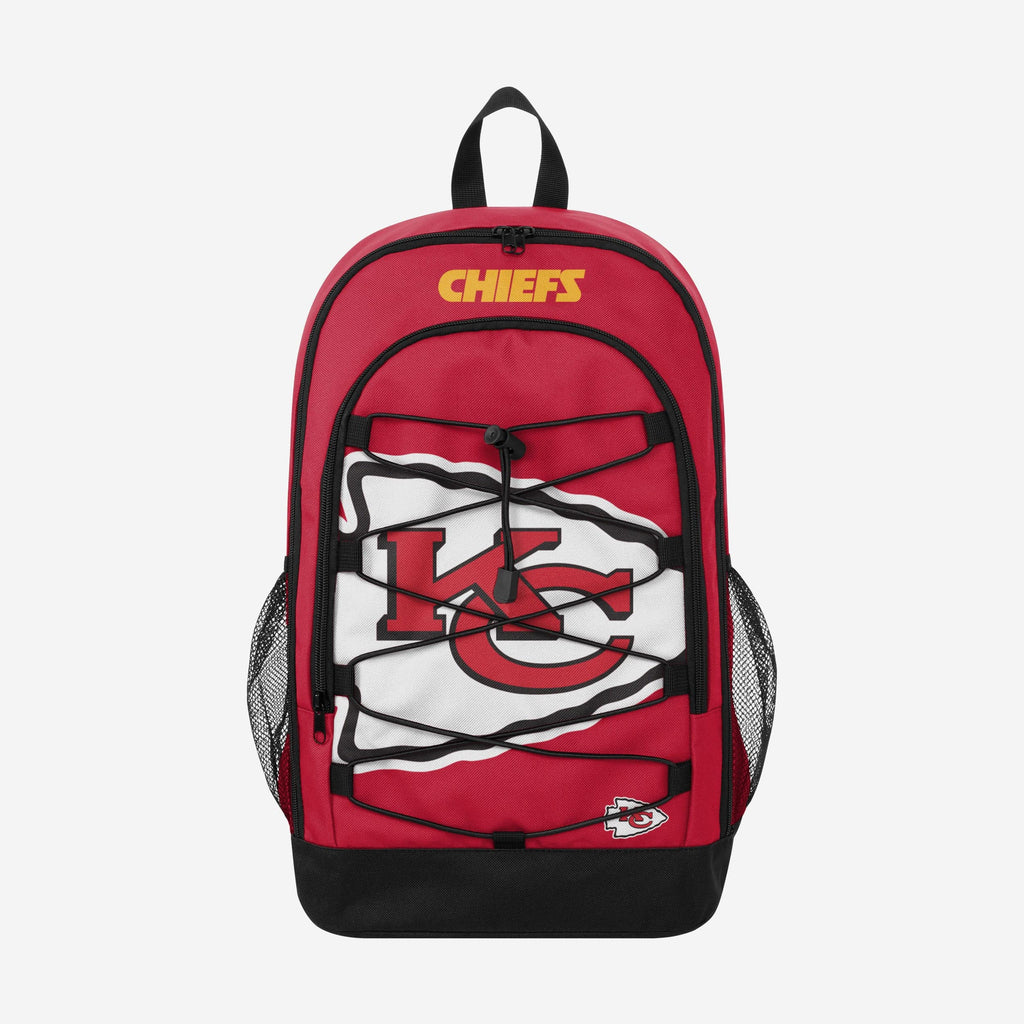 Kansas City Chiefs Big Logo Bungee Backpack FOCO - FOCO.com