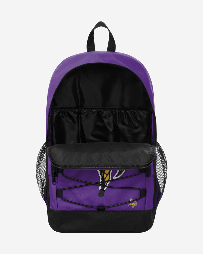 Minnesota Vikings Big Logo Bungee Backpack FOCO - FOCO.com