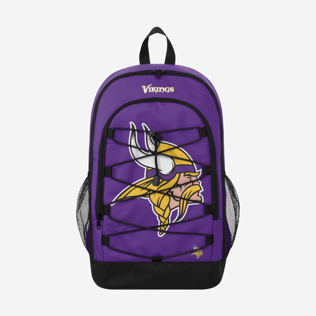 Minnesota Vikings Big Logo Bungee Backpack FOCO - FOCO.com