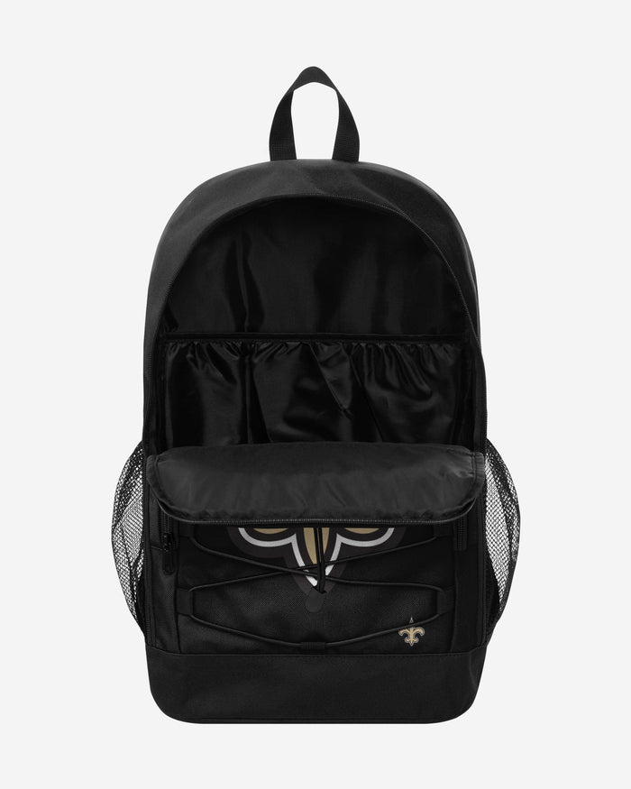 New Orleans Saints Big Logo Bungee Backpack FOCO - FOCO.com