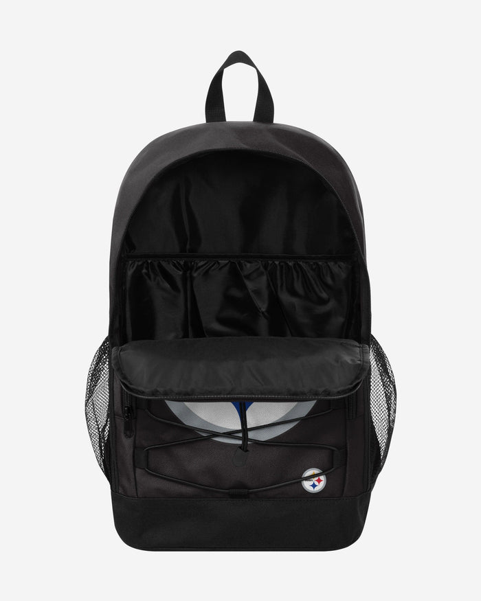 Pittsburgh Steelers Big Logo Bungee Backpack FOCO - FOCO.com