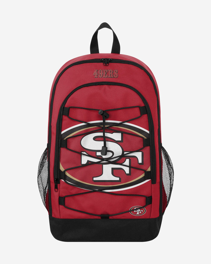 San Francisco 49ers Big Logo Bungee Backpack FOCO - FOCO.com