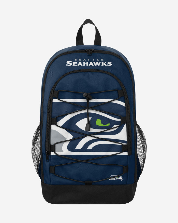 Seattle Seahawks Big Logo Bungee Backpack FOCO - FOCO.com