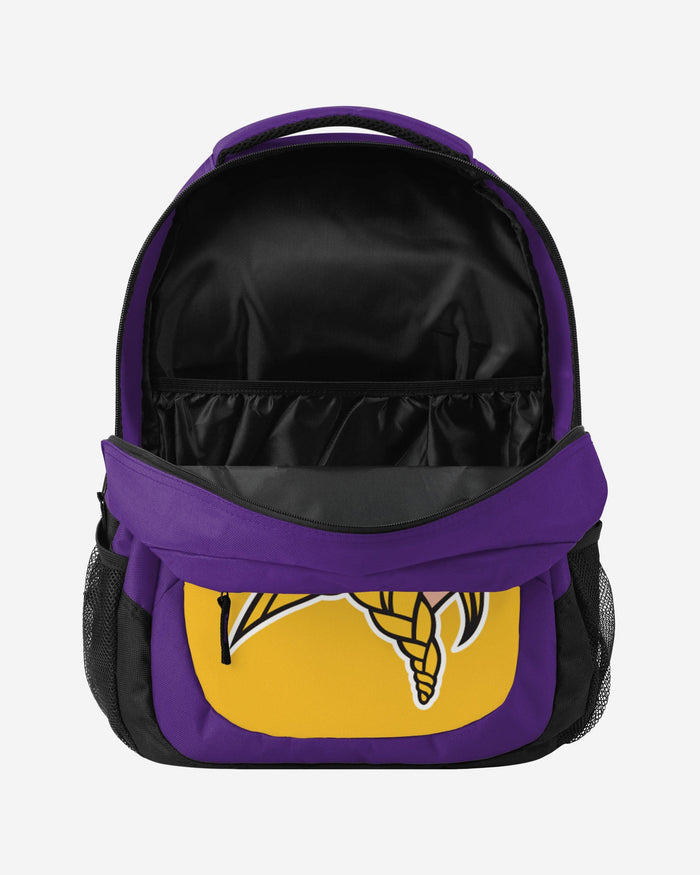 Minnesota Vikings Colorblock Action Backpack FOCO - FOCO.com