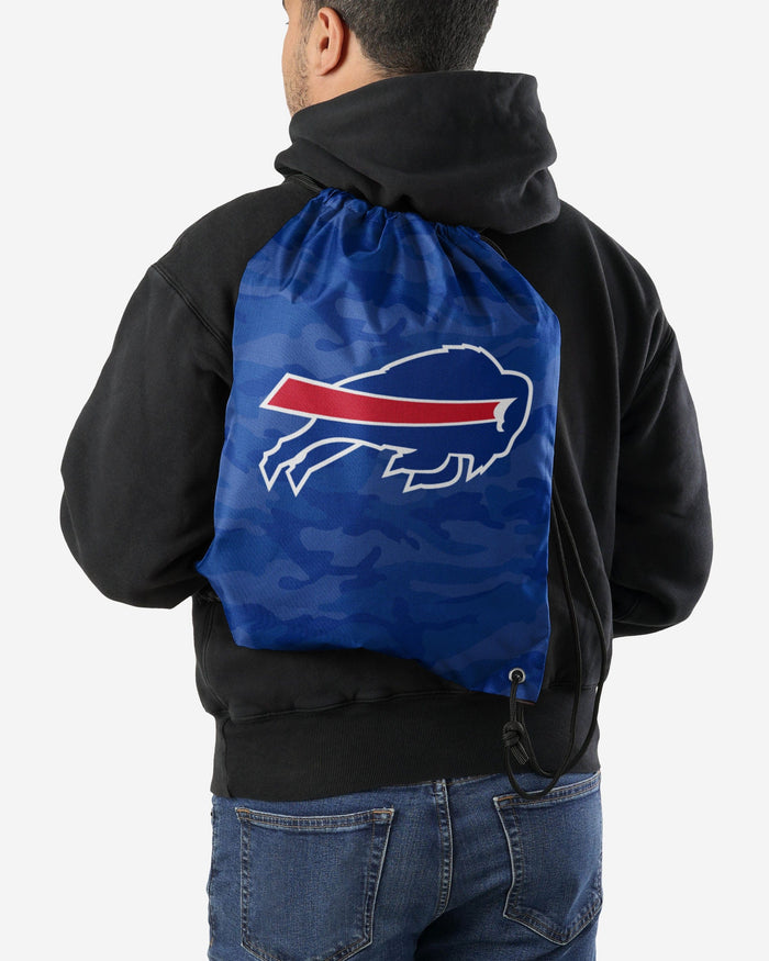 Buffalo Bills Big Logo Camo Drawstring Backpack FOCO - FOCO.com