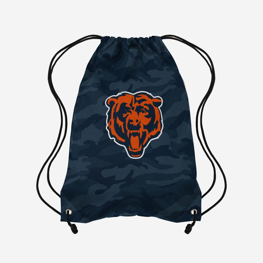 Chicago Bears Big Logo Camo Drawstring Backpack FOCO - FOCO.com