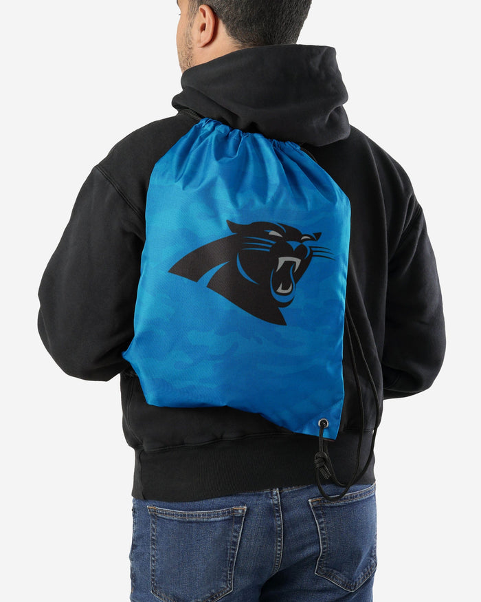 Carolina Panthers Big Logo Camo Drawstring Backpack FOCO - FOCO.com