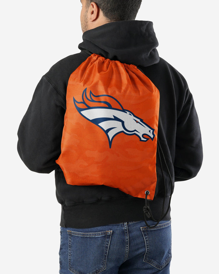 Denver Broncos Big Logo Camo Drawstring Backpack FOCO - FOCO.com