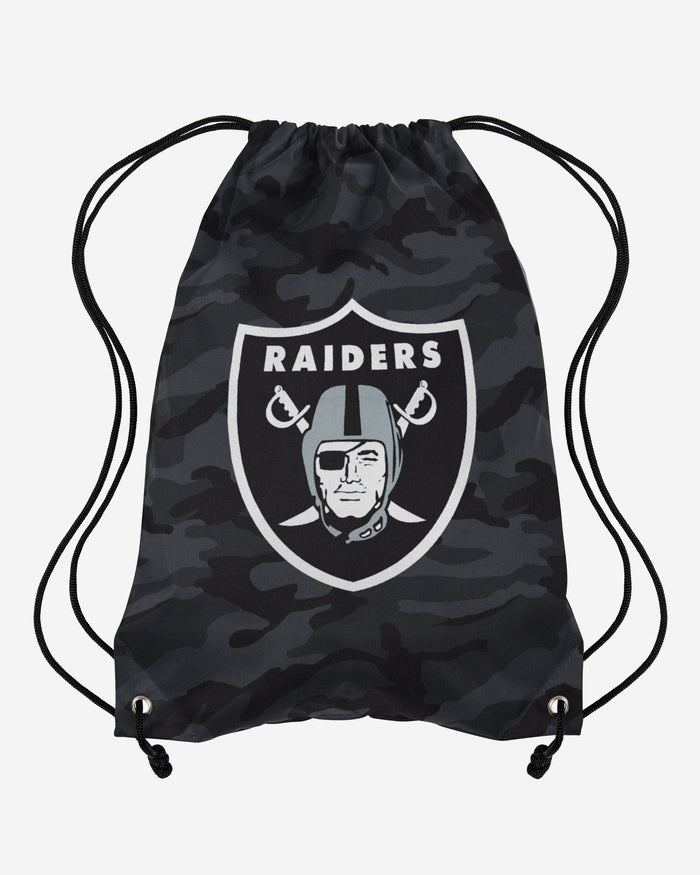 Las Vegas Raiders Big Logo Camo Drawstring Backpack FOCO - FOCO.com