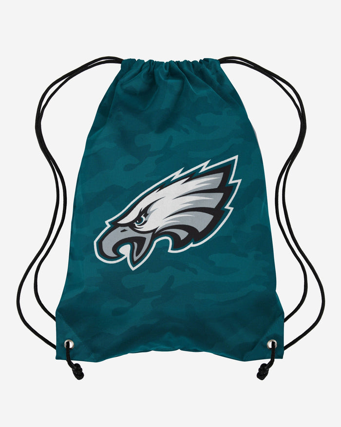 Philadelphia Eagles Big Logo Camo Drawstring Backpack FOCO - FOCO.com