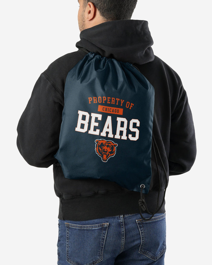 Chicago Bears Property Of Drawstring Backpack FOCO - FOCO.com