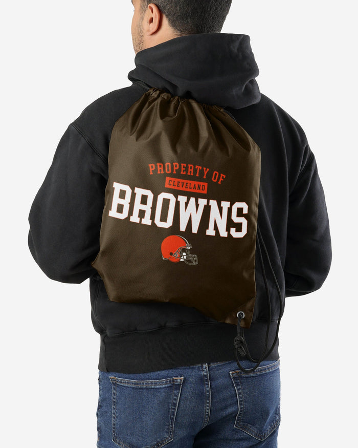 Cleveland Browns Property Of Drawstring Backpack FOCO - FOCO.com