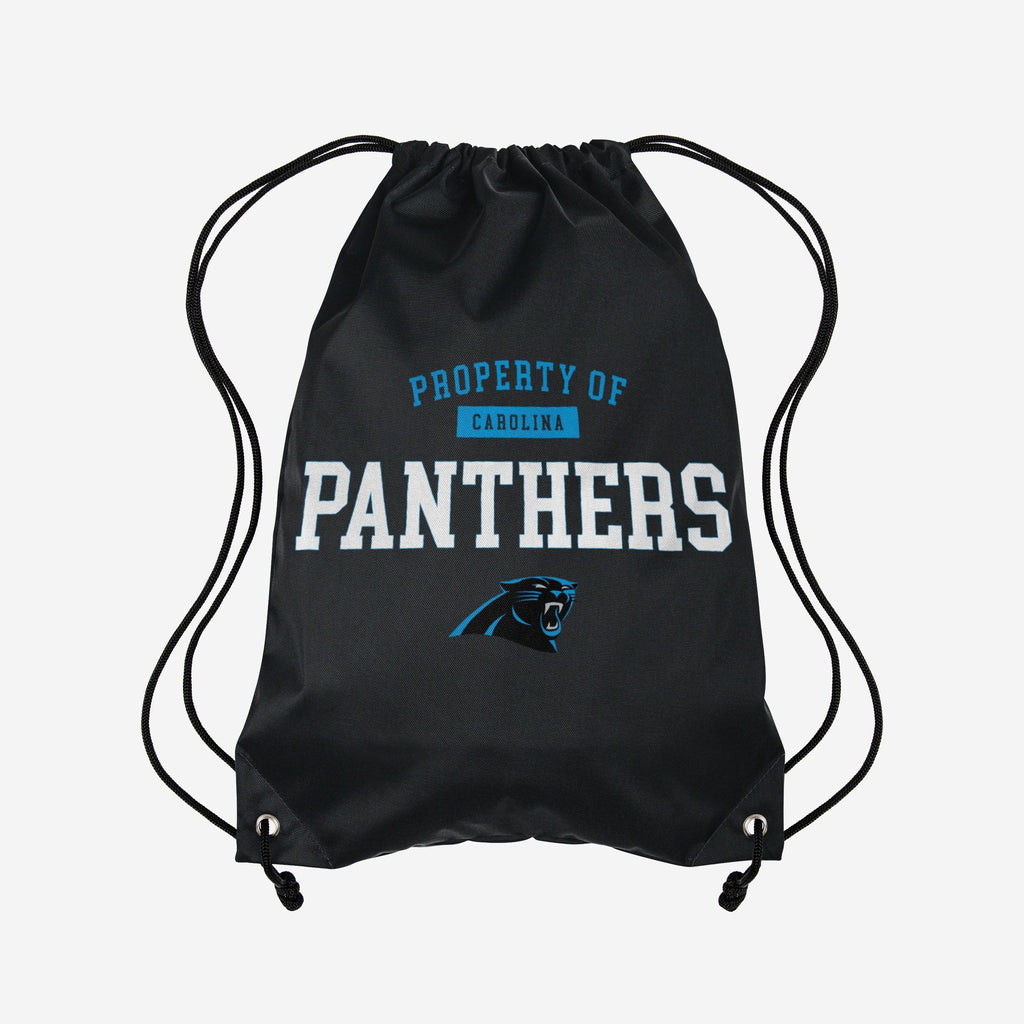 Carolina Panthers Property Of Drawstring Backpack FOCO - FOCO.com