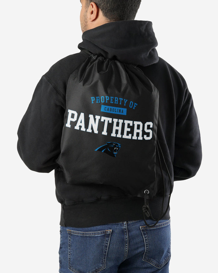 Carolina Panthers Property Of Drawstring Backpack FOCO - FOCO.com