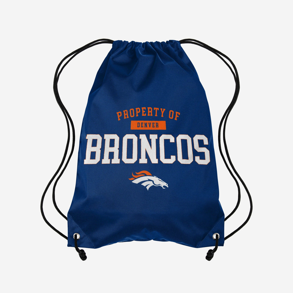 Denver Broncos Property Of Drawstring Backpack FOCO - FOCO.com