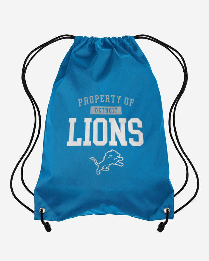 Detroit Lions Property Of Drawstring Backpack FOCO - FOCO.com