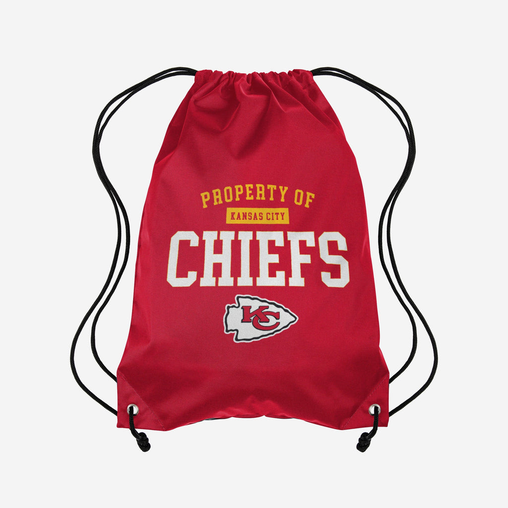 Kansas City Chiefs Property Of Drawstring Backpack FOCO - FOCO.com