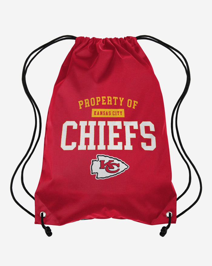 Kansas City Chiefs Property Of Drawstring Backpack FOCO - FOCO.com