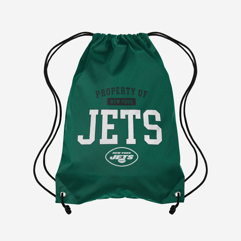 New York Jets Property Of Drawstring Backpack FOCO - FOCO.com