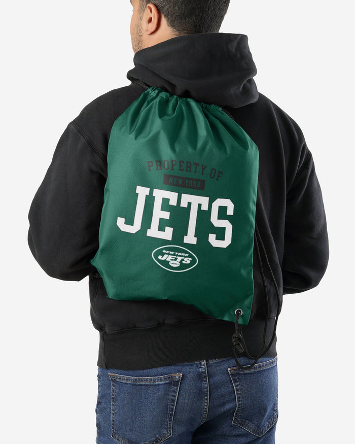 New York Jets Property Of Drawstring Backpack FOCO - FOCO.com