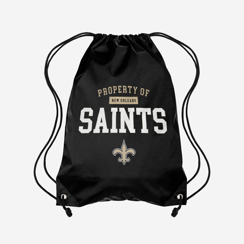 New Orleans Saints Property Of Drawstring Backpack FOCO - FOCO.com