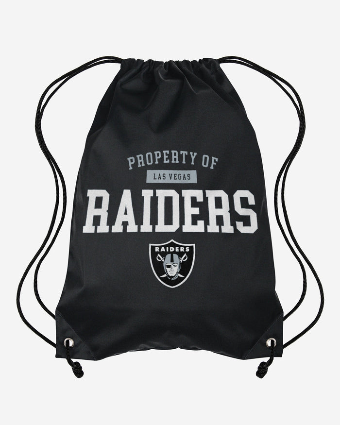 Las Vegas Raiders Property Of Drawstring Backpack FOCO - FOCO.com