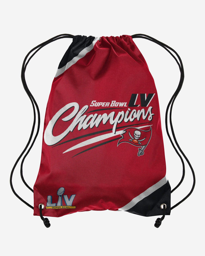 Tampa Bay Buccaneers Super Bowl LV Champions Team Color Drawstring Backpack FOCO - FOCO.com