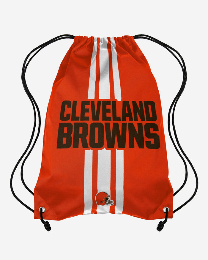 Cleveland Browns Team Stripe Wordmark Drawstring Backpack FOCO - FOCO.com