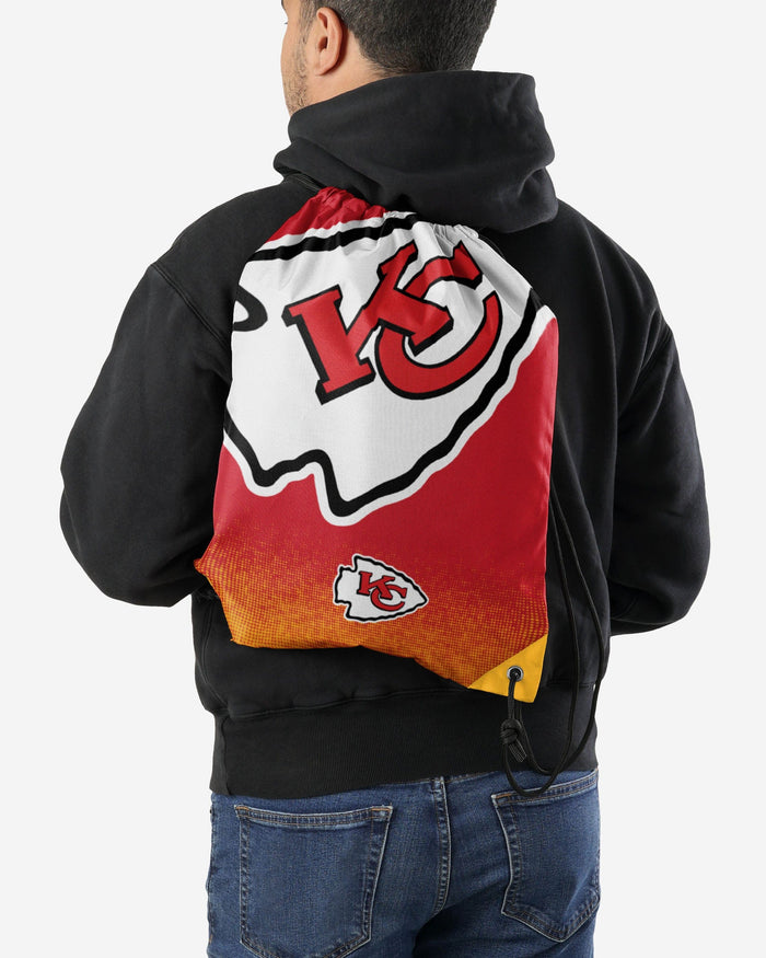 Kansas City Chiefs Gradient Drawstring Backpack FOCO - FOCO.com