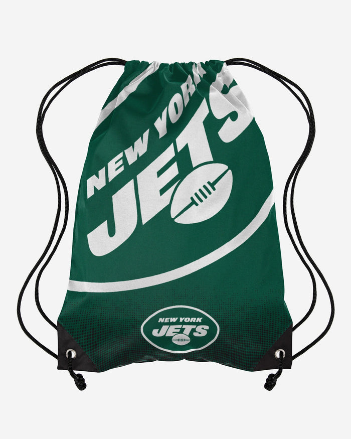 New York Jets Gradient Drawstring Backpack FOCO - FOCO.com